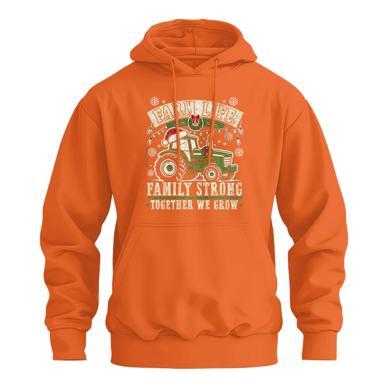 Farm Life Family Strong Together We Grow - Unisex Heavy Blend™ Hooded Sweatshirt