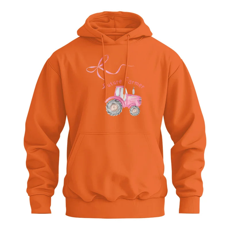 Image of Pink Bow Cute Tractor - Unisex Heavy Blend™ Hooded Sweatshirt