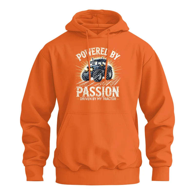 Powered By Passion Driven By My Tractor - Unisex Heavy Blend™ Hooded Sweatshirt