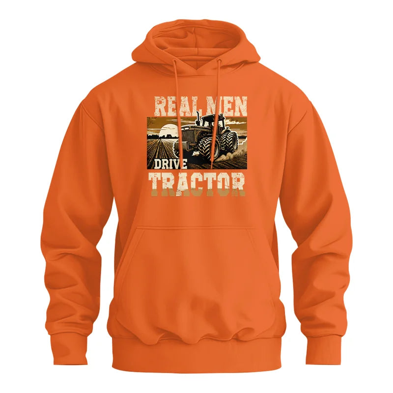 Real Men Drive Tractor - Unisex Heavy Blend™ Hooded Sweatshirt