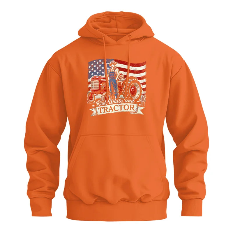 Image of Red White And Tractor - Unisex Heavy Blend™ Hooded Sweatshirt