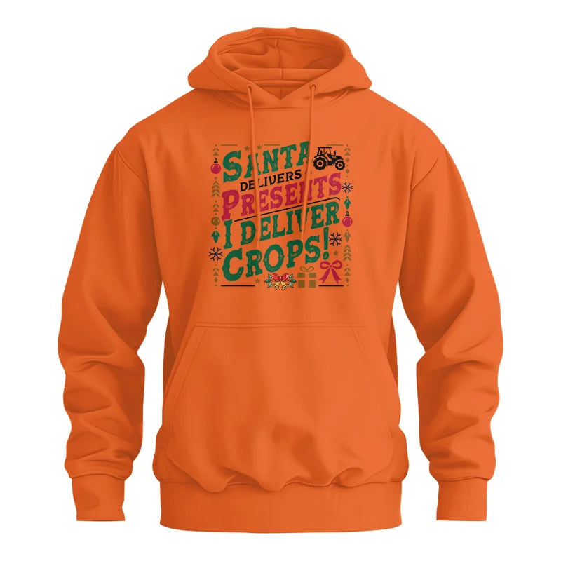 Image of Santa Deliver Present I Deliver Crops! - Unisex Heavy Blend™ Hooded Sweatshirt