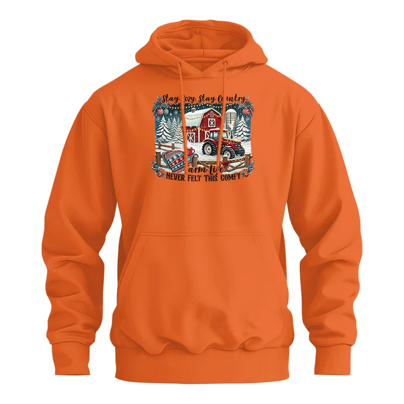 Stay Cozy_Stay Country_Farm Life Never Felt This Comfy 3 - Unisex Heavy Blend™ Hooded Sweatshirt