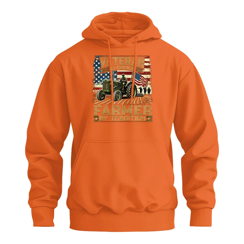 Image of Veteran Farmer Veteran By Choice_Farmer By Tradition - Unisex Heavy Blend™ Hooded Sweatshirt