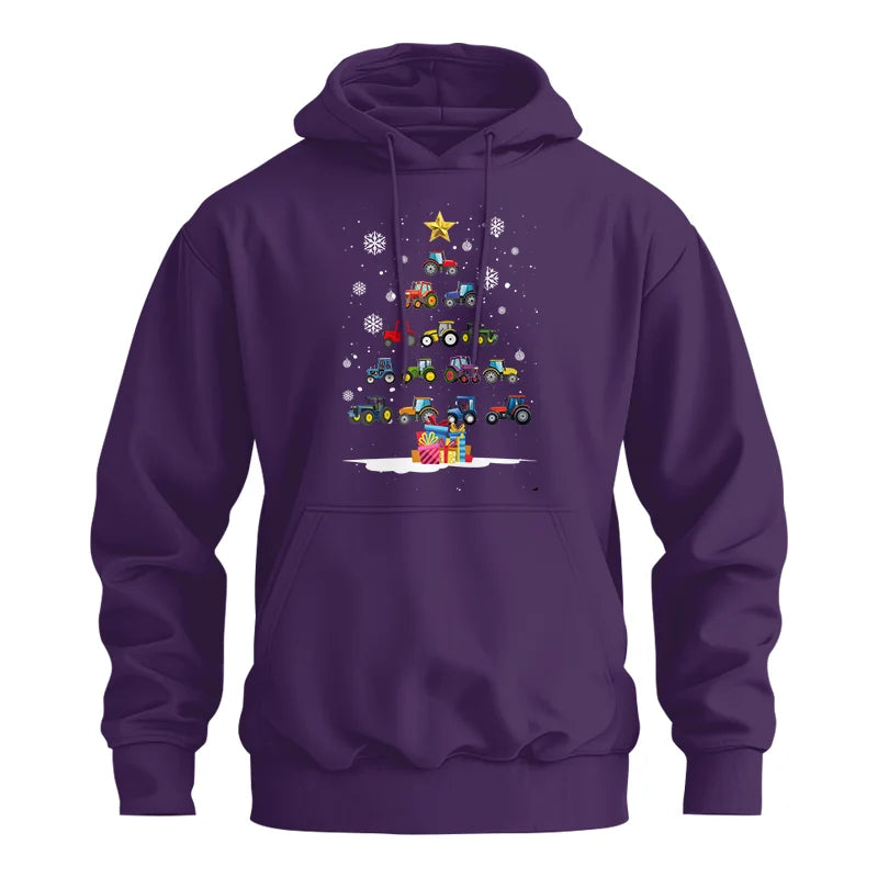 Christmas Tractor Tree - Unisex Heavy Blend™ Hooded Sweatshirt