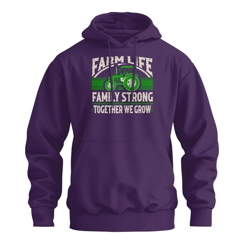 Farm life Family Strong_Together We grow - Unisex Heavy Blend™ Hooded Sweatshirt