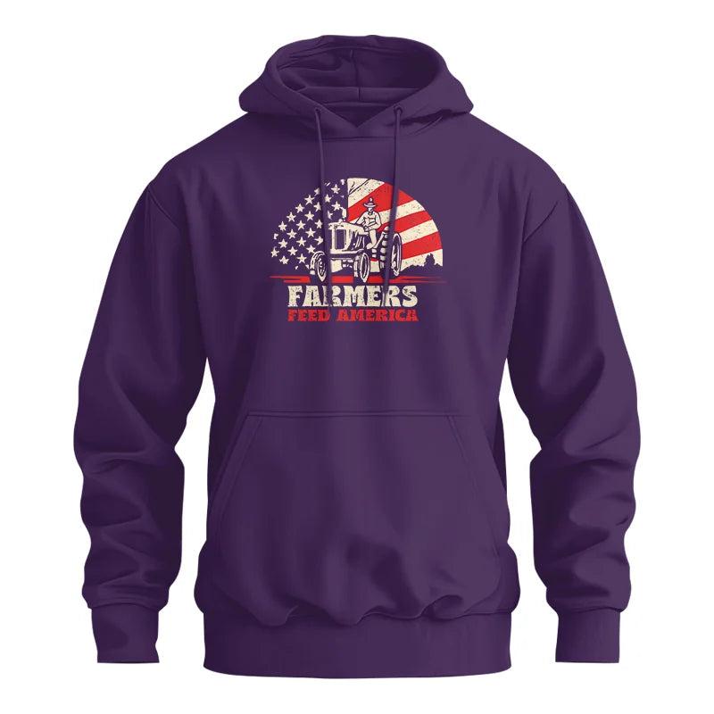 Image of Farmers Feed America Support Farmers - Unisex Heavy Blend™ Hooded Sweatshirt