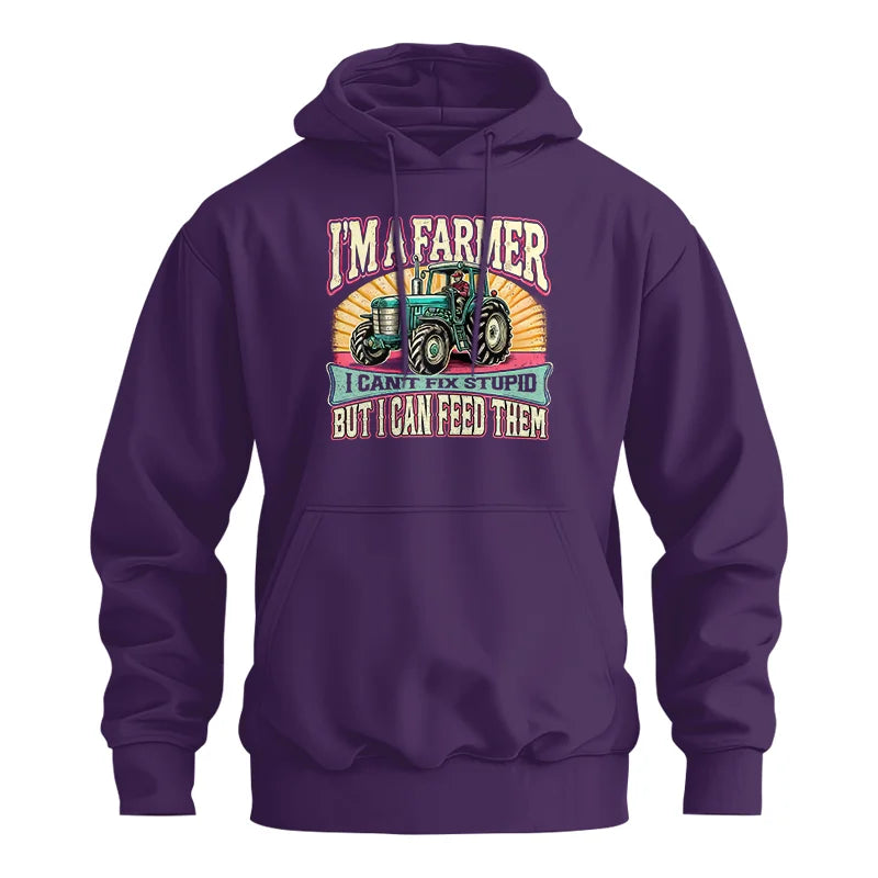 Image of I'm A Farmer_Fix Stupid_Feed Them - Unisex Heavy Blend™ Hooded Sweatshirt