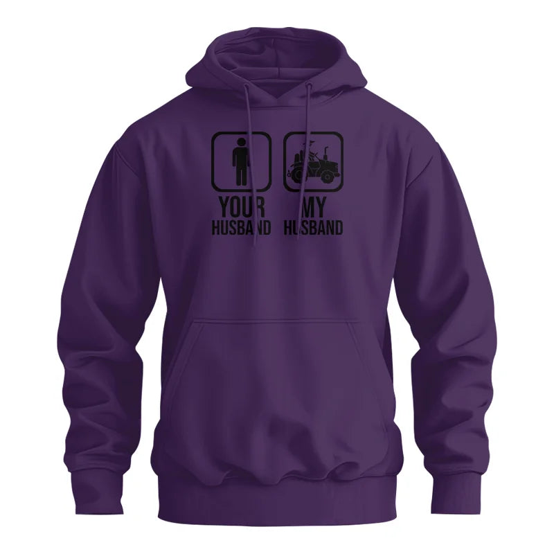 My Husband Is Cooler Than Yours Funny Farm Tractor 2 - Unisex Heavy Blend™ Hooded Sweatshirt