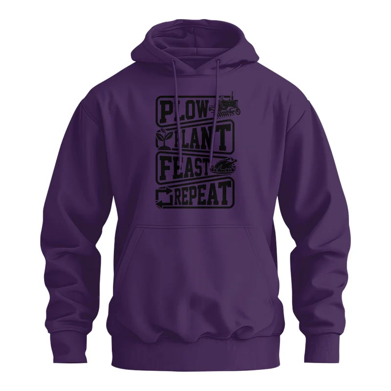 Plow Plant Feast Repeat 1 - Unisex Heavy Blend™ Hooded Sweatshirt