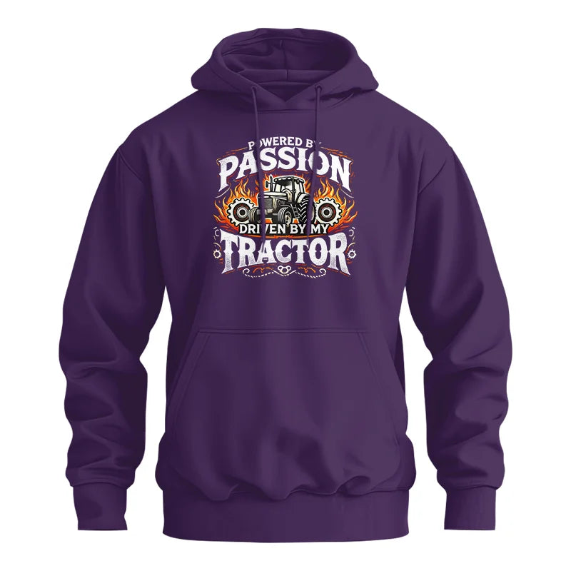 Image of Powered By Passion Driven By My Tractor 1 - Unisex Heavy Blend™ Hooded Sweatshirt