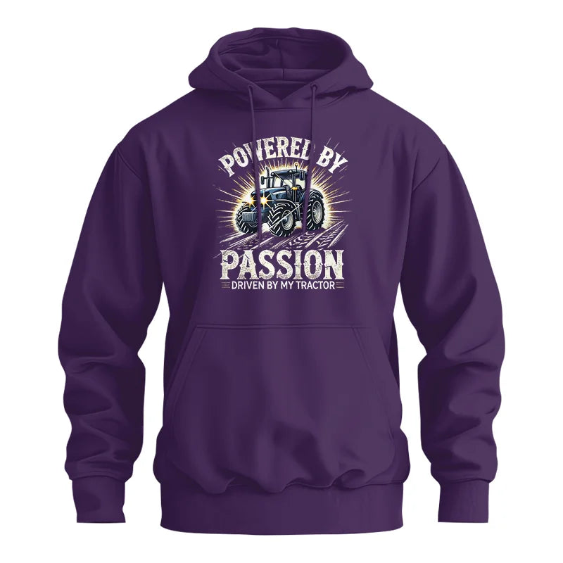 Powered By Passion Driven By My Tractor - Unisex Heavy Blend™ Hooded Sweatshirt