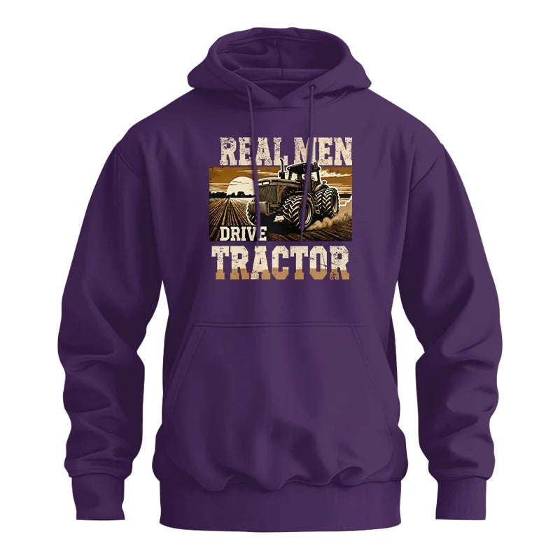 Real Men Drive Tractor - Unisex Heavy Blend™ Hooded Sweatshirt