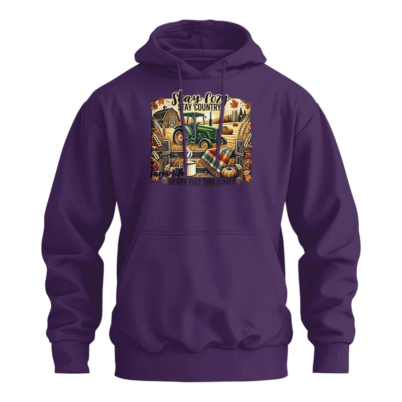 Image of Stay Cozy_Stay Country_Farm Life Never Felt This Comfy 2 - Unisex Heavy Blend™ Hooded Sweatshirt