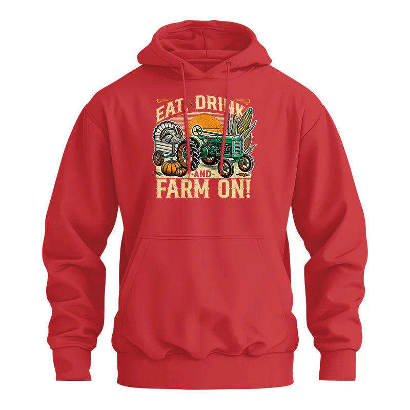 Eat Drink and Farm On - Unisex Heavy Blend™ Hooded Sweatshirt