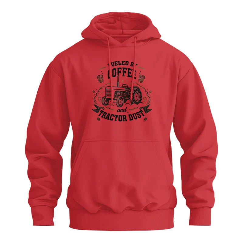 Image of Fueled By Coffee And Tractor Dust - Unisex Heavy Blend™ Hooded Sweatshirt