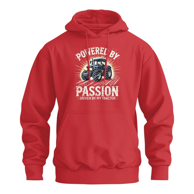 Image of Powered By Passion Driven By My Tractor - Unisex Heavy Blend™ Hooded Sweatshirt