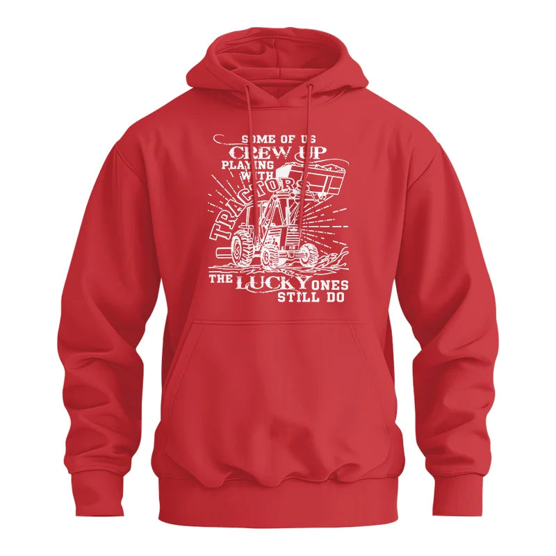 Some Of Us Grew Up Playing With Tractors 1 - Unisex Heavy Blend™ Hooded Sweatshirt