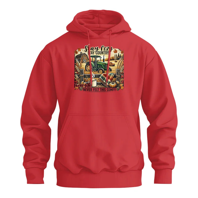 Stay Cozy_Stay Country_Farm Life Never Felt This Comfy 2 - Unisex Heavy Blend™ Hooded Sweatshirt