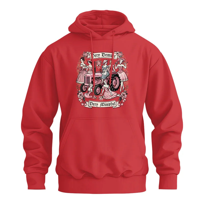 Image of Very Demure Very Mindful Tractor - Unisex Heavy Blend™ Hooded Sweatshirt