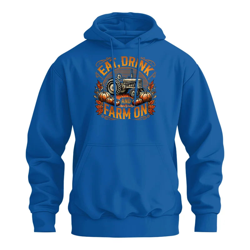 Eat Drink and Farm On 2 - Unisex Heavy Blend™ Hooded Sweatshirt