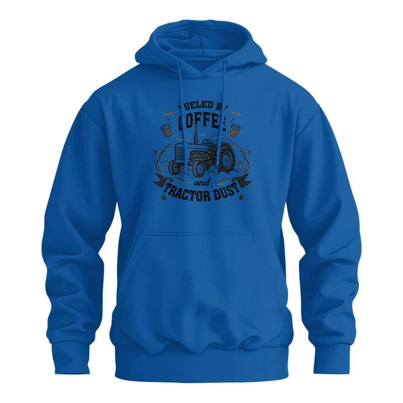 Fueled By Coffee And Tractor Dust - Unisex Heavy Blend™ Hooded Sweatshirt