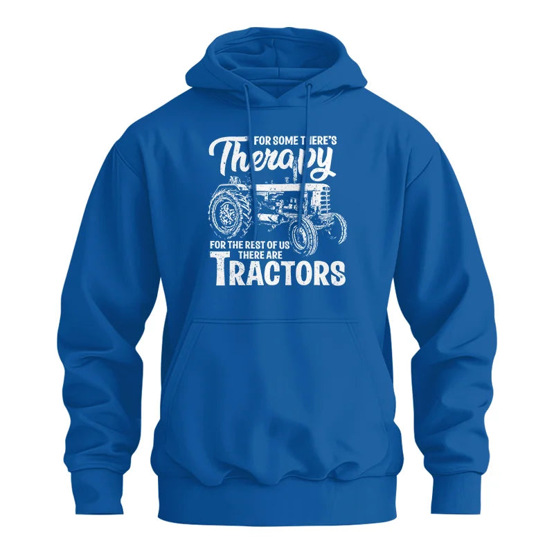 Funny Farmer Therapy Vintage Tractor Lover - Unisex Heavy Blend™ Hooded Sweatshirt