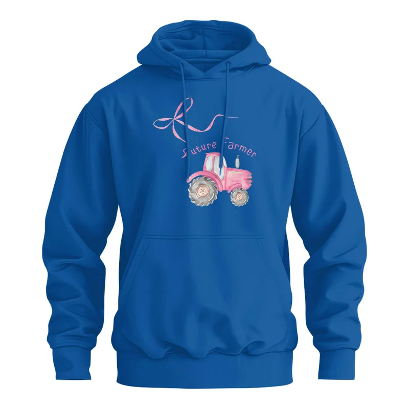 Pink Bow Cute Tractor - Unisex Heavy Blend™ Hooded Sweatshirt