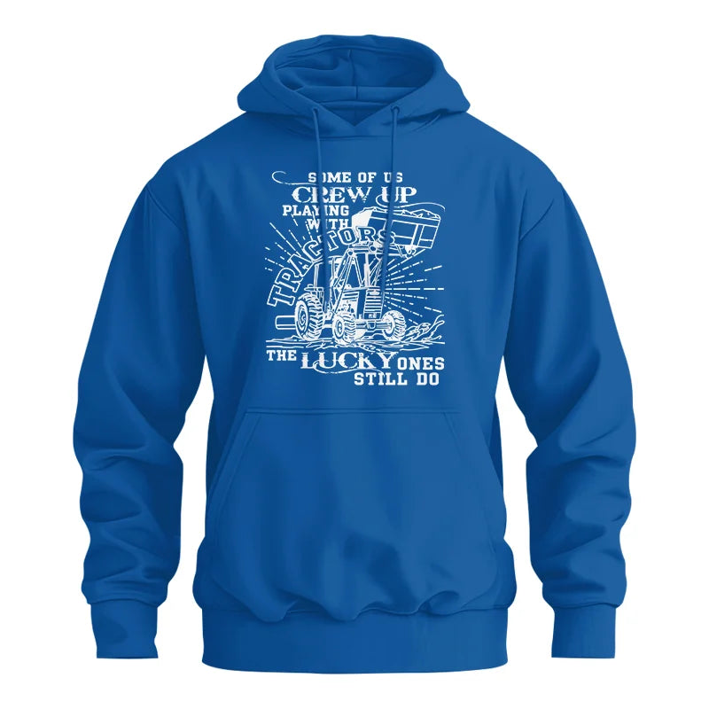 Some Of Us Grew Up Playing With Tractors 1 - Unisex Heavy Blend™ Hooded Sweatshirt