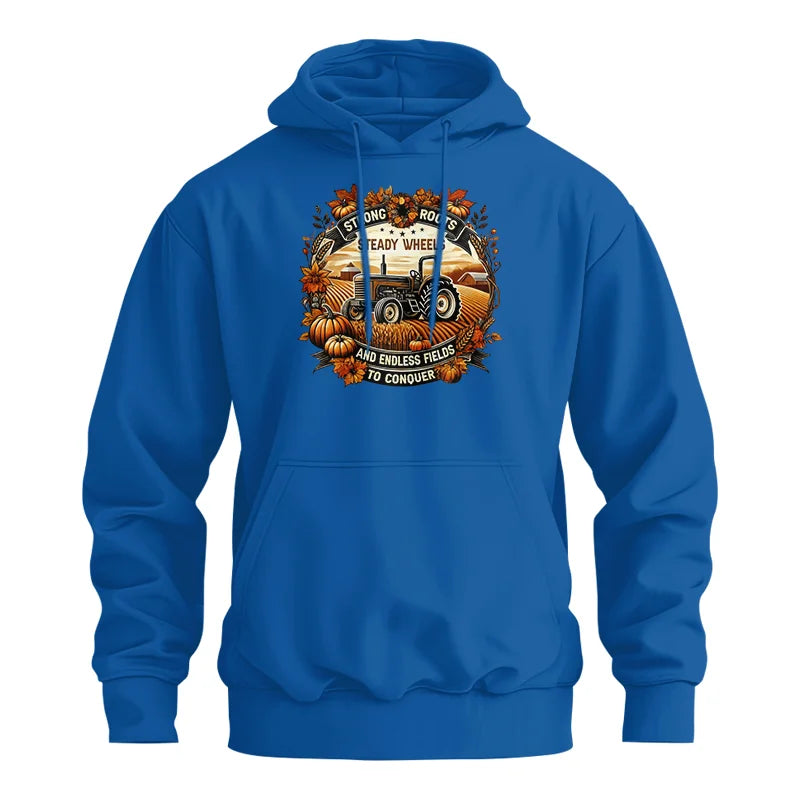 Image of Thanksgiving Farmer Endless Fields To Conquer 1 - Unisex Heavy Blend™ Hooded Sweatshirt