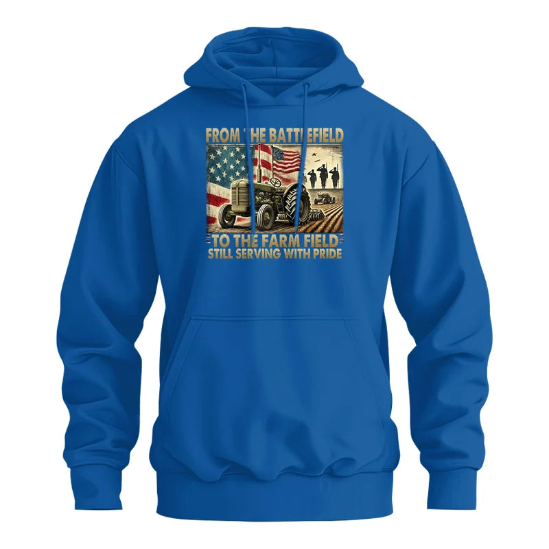 Image of Veteran Farmer From The Battlefield To The Farm Field 1 - Unisex Heavy Blend™ Hooded Sweatshirt