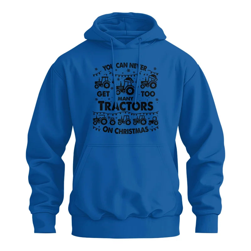 Image of You Can Never Get Too Many Tractors On Christmas - Unisex Heavy Blend™ Hooded Sweatshirt