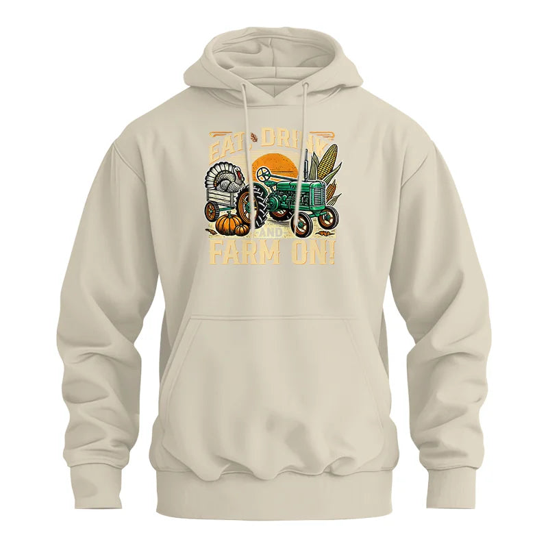 Image of Eat Drink and Farm On - Unisex Heavy Blend™ Hooded Sweatshirt