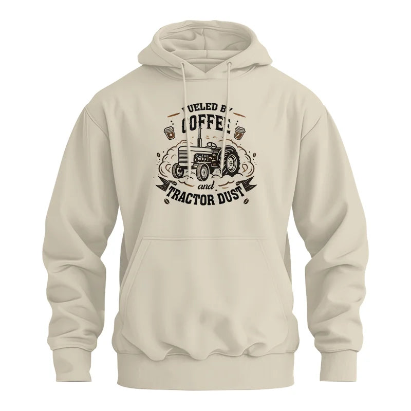 Image of Fueled By Coffee And Tractor Dust - Unisex Heavy Blend™ Hooded Sweatshirt