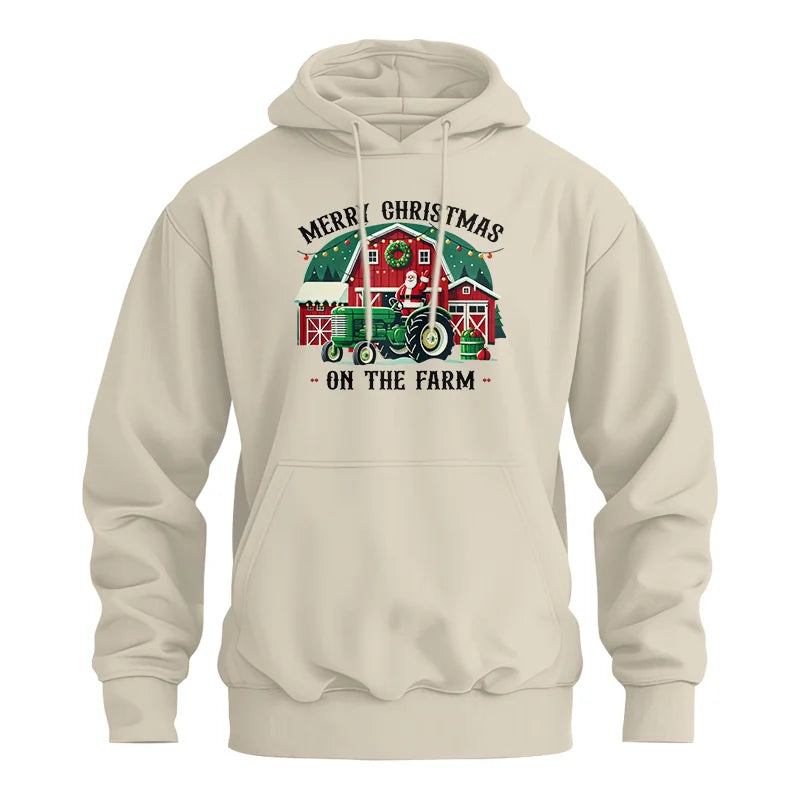 Image of Merry Christmas On The Farm 1 - Unisex Heavy Blend™ Hooded Sweatshirt