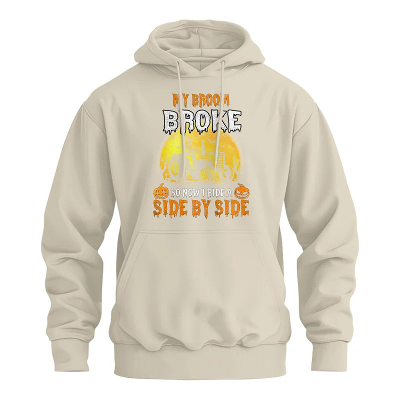 My Broom Broke_I Have A Tractor Halloween - Unisex Heavy Blend™ Hooded Sweatshirt