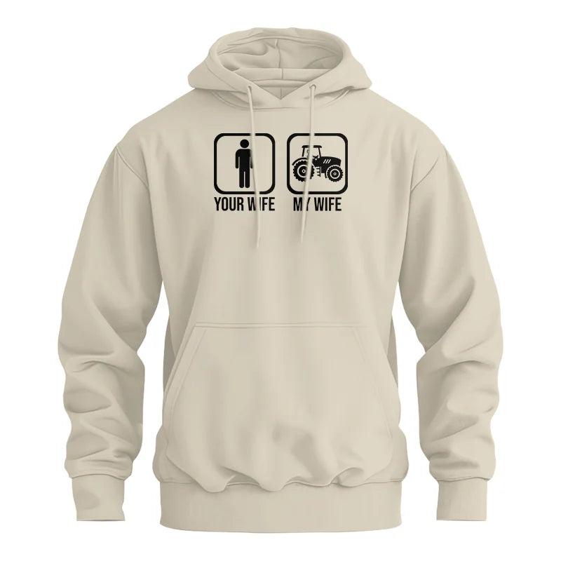 My Wife Is Cooler Than Yours Funny Farm Tractor 2 - Unisex Heavy Blend™ Hooded Sweatshirt