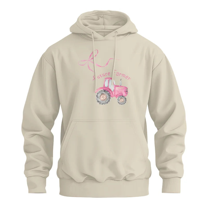 Pink Bow Cute Tractor - Unisex Heavy Blend™ Hooded Sweatshirt