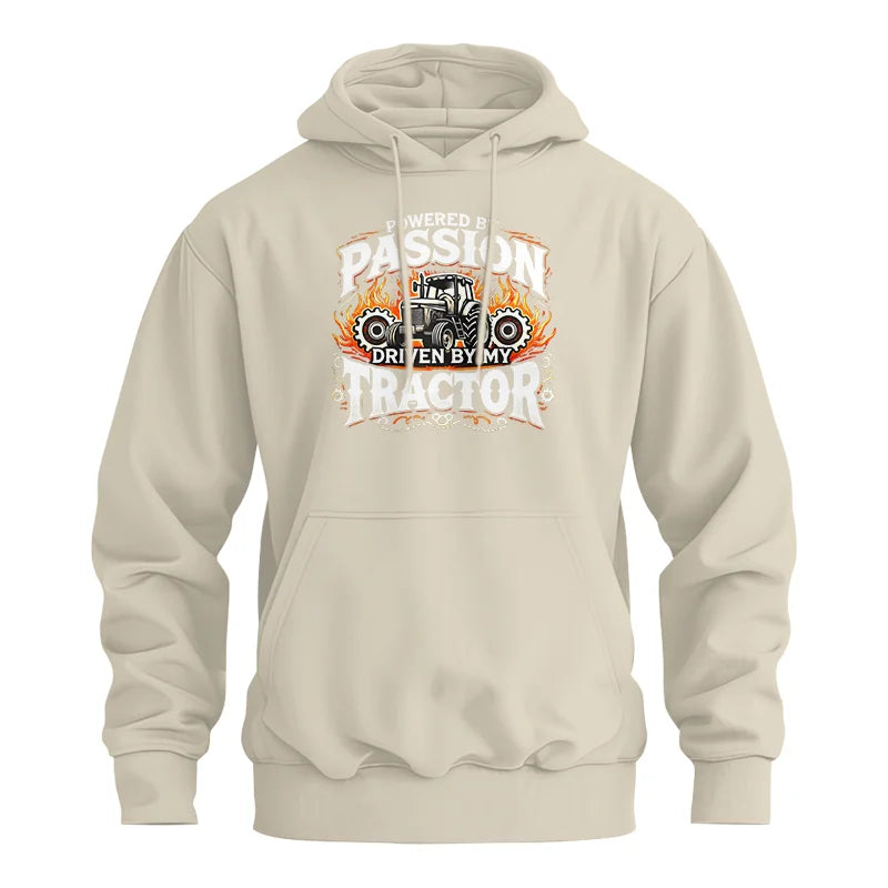 Powered By Passion Driven By My Tractor 1 - Unisex Heavy Blend™ Hooded Sweatshirt