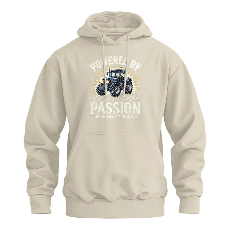 Powered By Passion Driven By My Tractor - Unisex Heavy Blend™ Hooded Sweatshirt