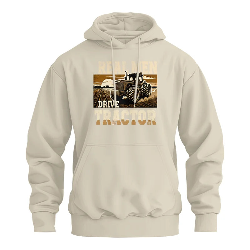 Real Men Drive Tractor - Unisex Heavy Blend™ Hooded Sweatshirt