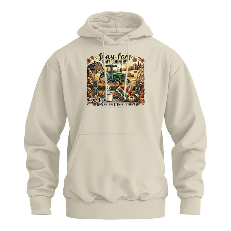 Stay Cozy_Stay Country_Farm Life Never Felt This Comfy 2 - Unisex Heavy Blend™ Hooded Sweatshirt