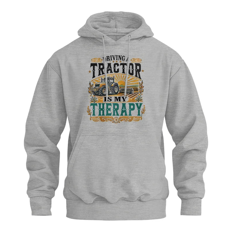 Image of Driving A Tractor Is My Therapy - Unisex Heavy Blend™ Hooded Sweatshirt