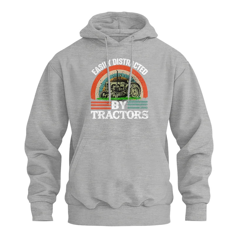 Easily Distracted By Tractors - Unisex Heavy Blend™ Hooded Sweatshirt