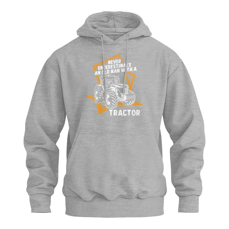 Never Underestimate An Old Man With A Tractor Farming Dad - Unisex Heavy Blend™ Hooded Sweatshirt