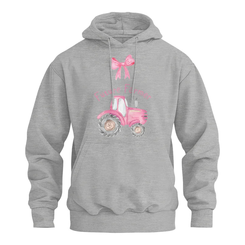 Pink Tractor For Future Farmer - Unisex Heavy Blend™ Hooded Sweatshirt