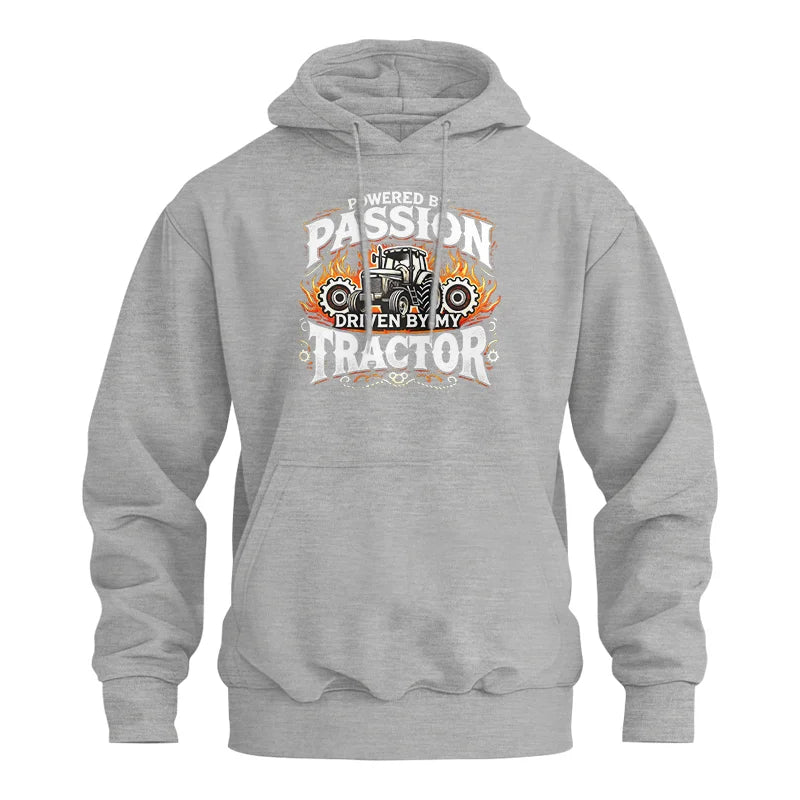 Powered By Passion Driven By My Tractor 1 - Unisex Heavy Blend™ Hooded Sweatshirt