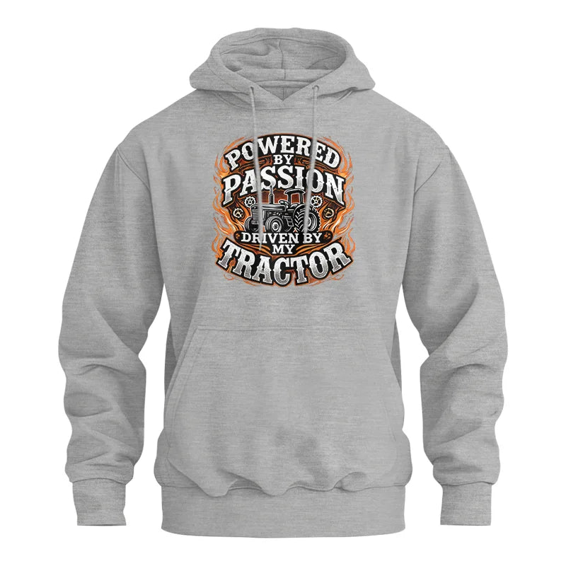 Powered By Passion Driven By My Tractor 5 - Unisex Heavy Blend™ Hooded Sweatshirt