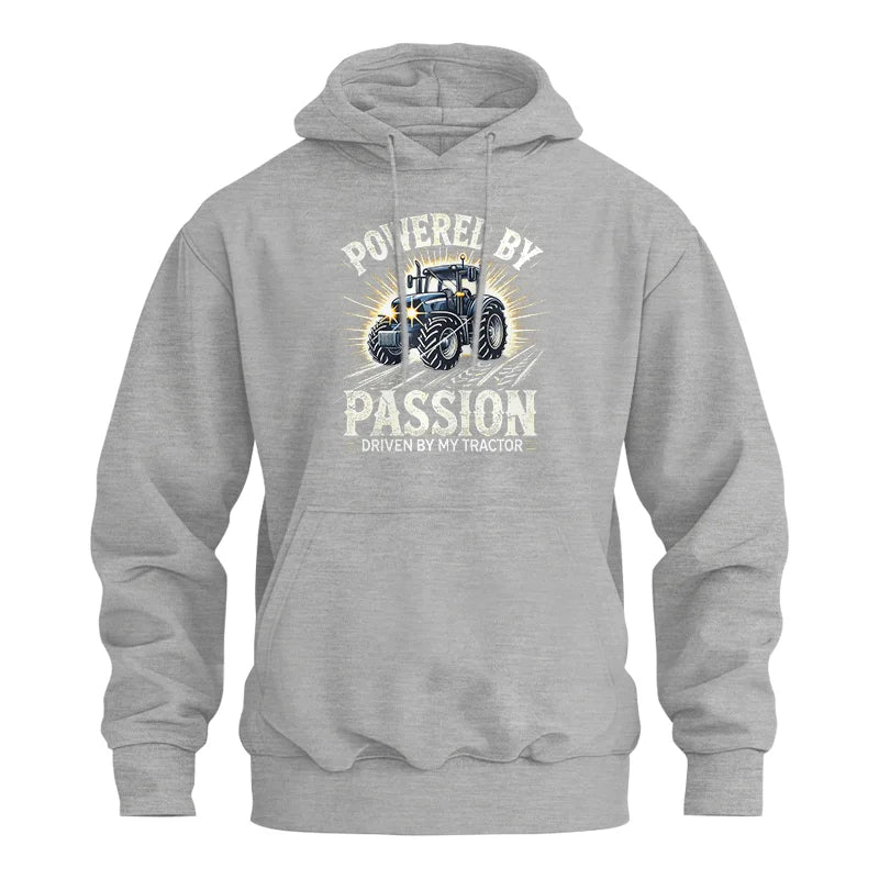 Powered By Passion Driven By My Tractor - Unisex Heavy Blend™ Hooded Sweatshirt