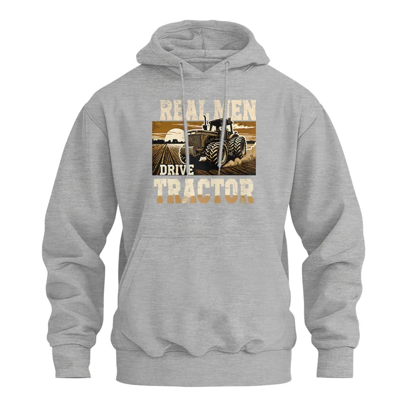 Image of Real Men Drive Tractor - Unisex Heavy Blend™ Hooded Sweatshirt